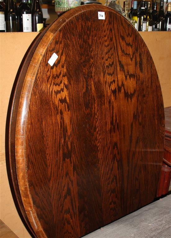Oval Victorian loo table